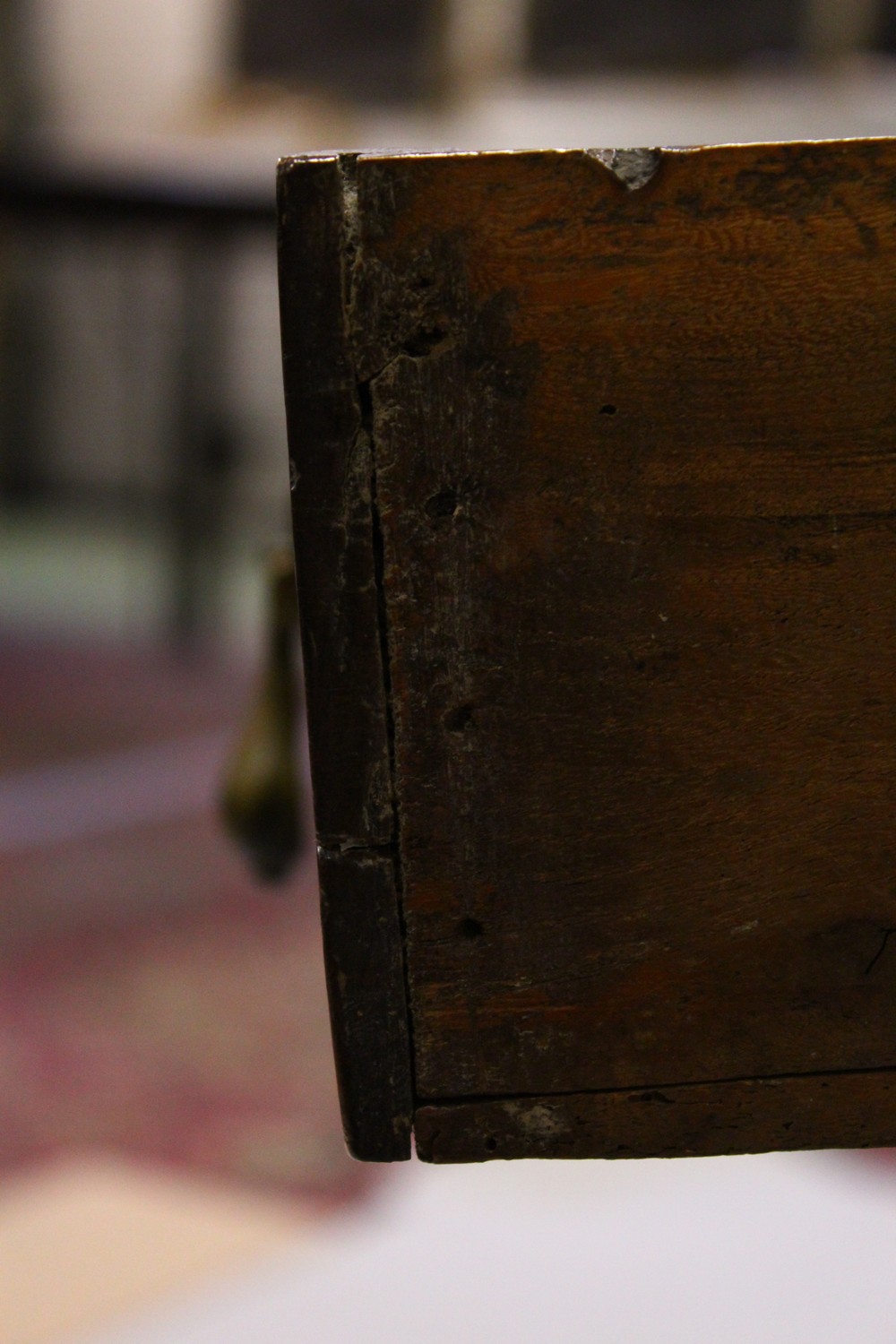 AN 18TH CENTURY OAK SIDE TABLE, with one long drawer, on turned legs united by an "X" shape - Image 7 of 14