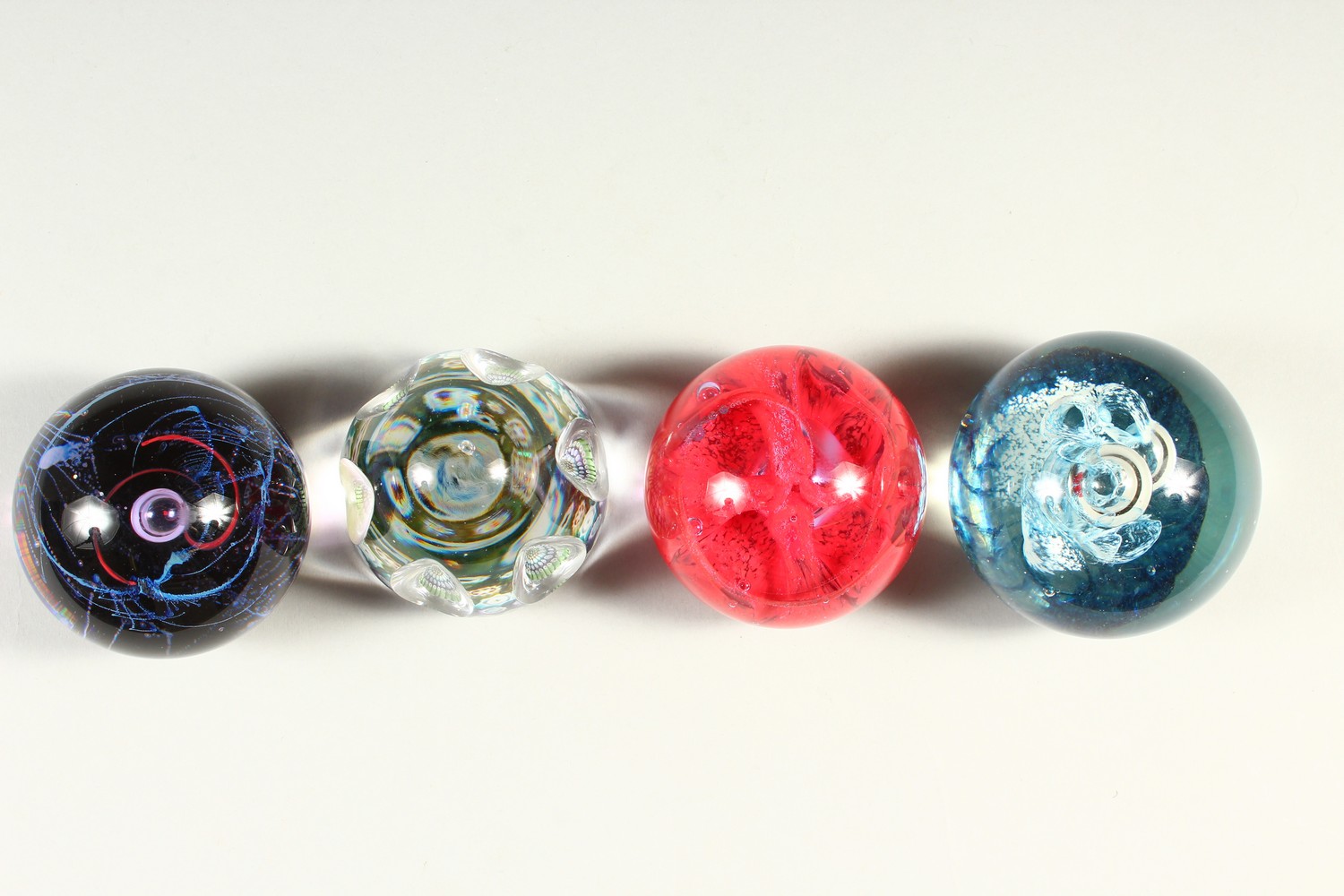 A MILLEFIORI PAPERWEIGHT AND THREE CAITHNESS WEIGHTS (4). - Image 2 of 10