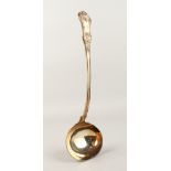 A WILLIAM IV SOUP LADLE. London 1830. 10ozs.