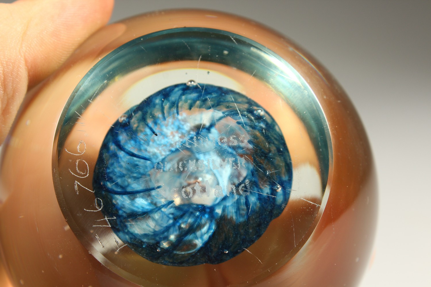 A MILLEFIORI PAPERWEIGHT AND THREE CAITHNESS WEIGHTS (4). - Image 10 of 10
