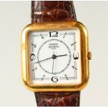 A GENTLEMAN'S EMERICH MEERSON WRISTWATCH.