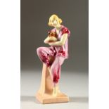 A ROYAL DOULTON FIGURE "LIDO LADY", HN1220, designed by L. HARRADINE, Issued 1927-1938. 6.75ins (