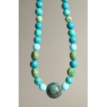 A TURQUOISE NECKLACE.