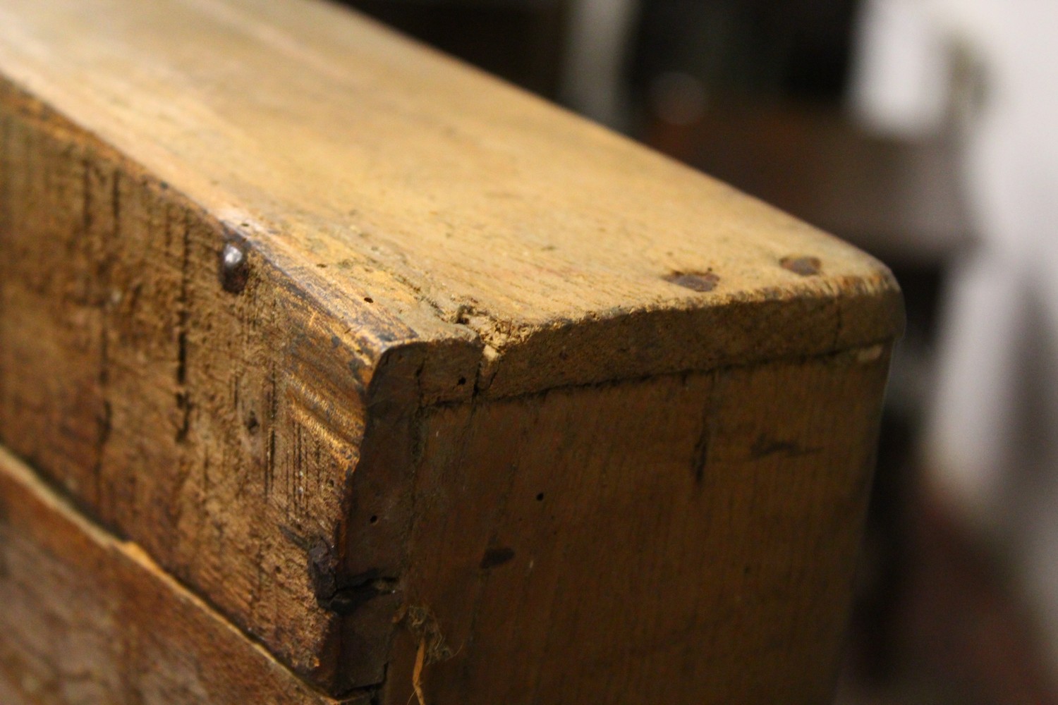 AN 18TH CENTURY OAK SIDE TABLE, with one long drawer, on turned legs united by an "X" shape - Image 10 of 14