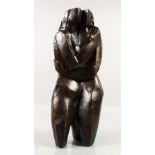 AFTER OSSIP ZADKINE (1888-1967) RUSSIAN. "INTIMATE" Signed O. ZADKINE. 4725cms high x 18cms wide.