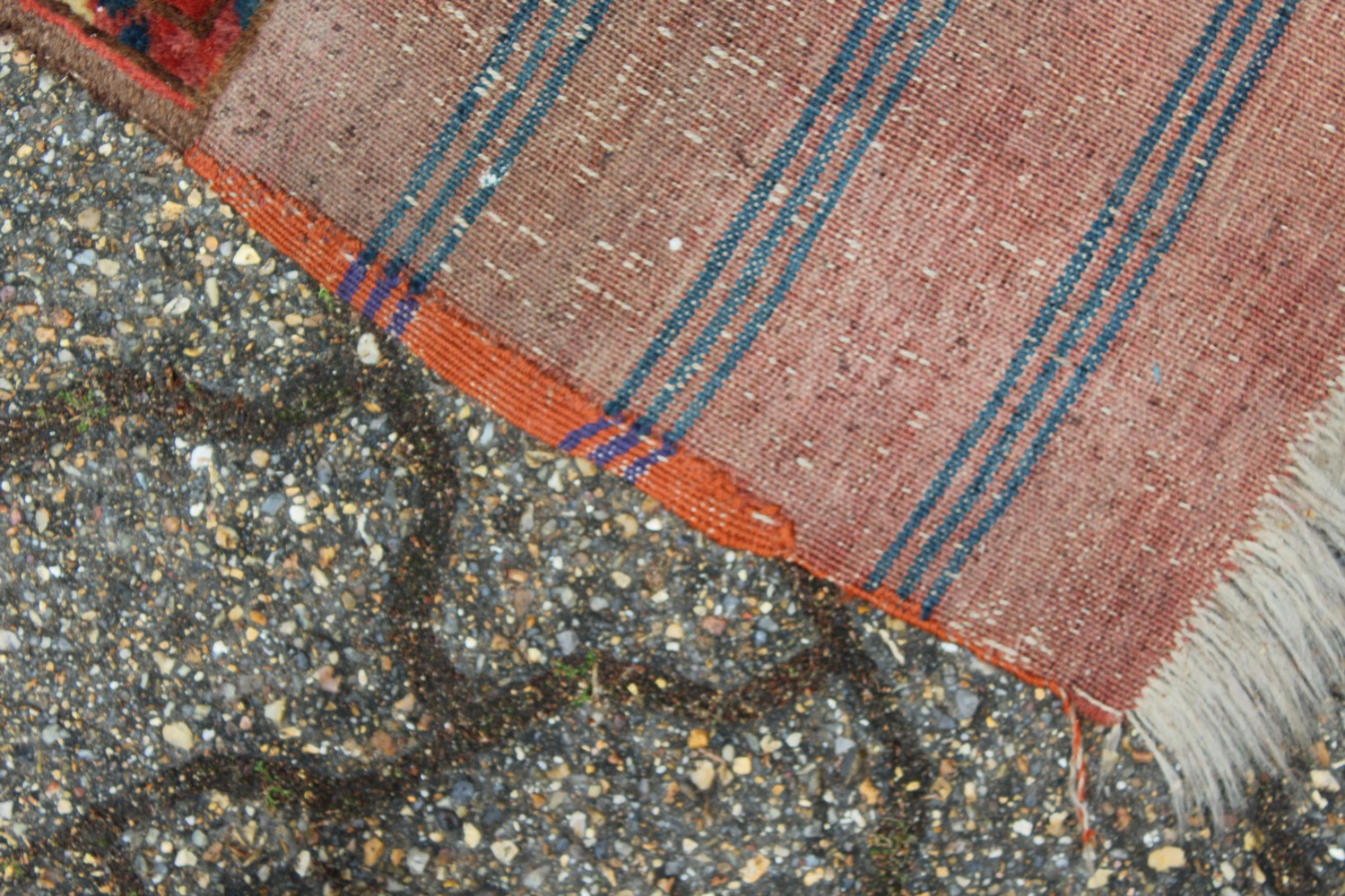 A LARGE TEKKE BOKHARA RUG, rust ground with four rows of eleven gulls, and broad end fringe. 135cm x - Image 5 of 10