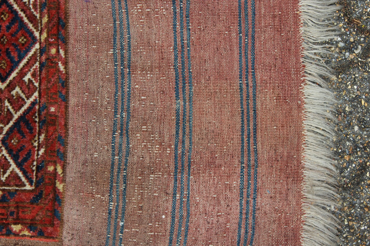 A LARGE TEKKE BOKHARA RUG, rust ground with four rows of eleven gulls, and broad end fringe. 135cm x - Image 4 of 10