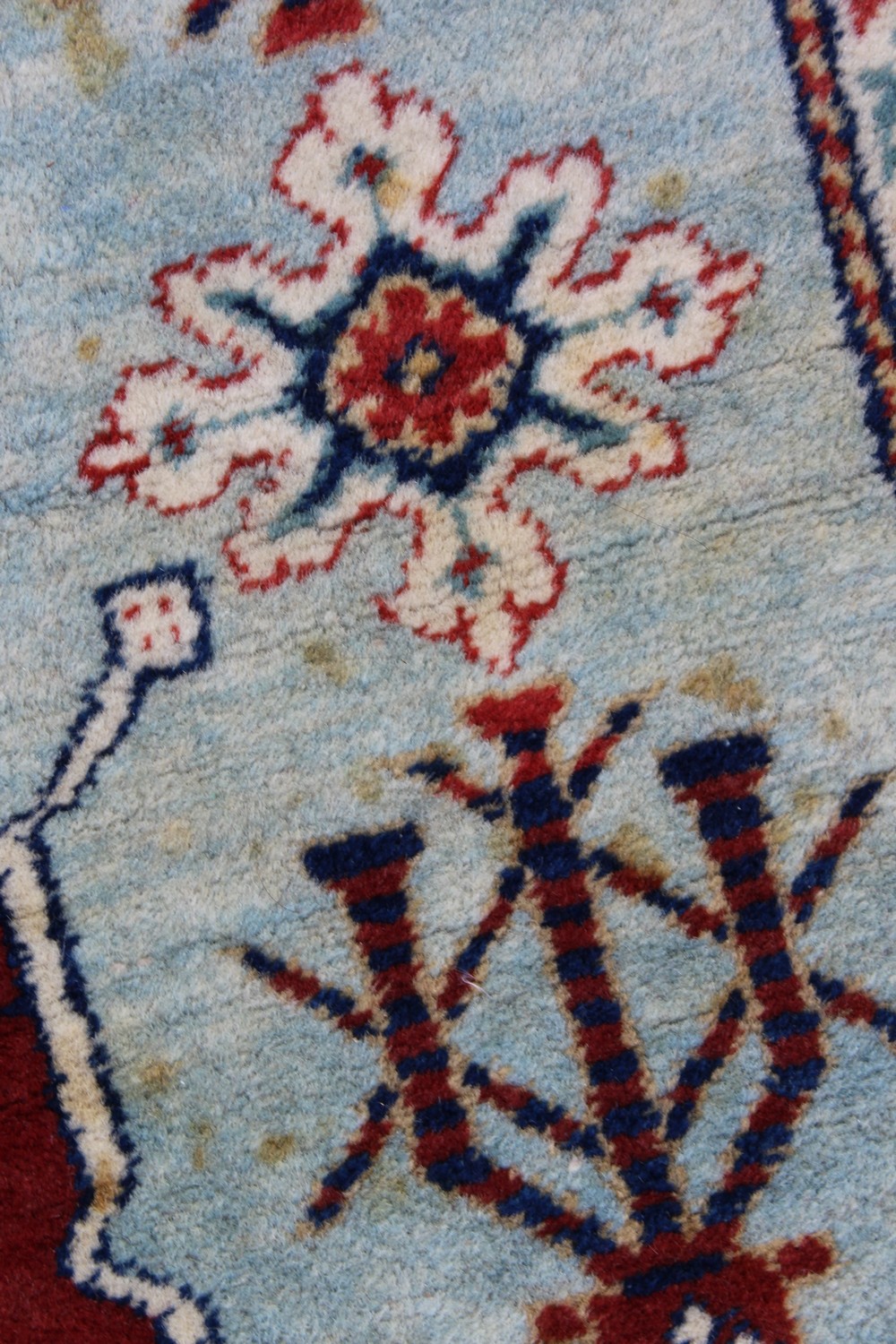 A PERSIAN RUG, pale blue ground, with four large motifs and stylised bird decoration. 152cm x - Image 8 of 8