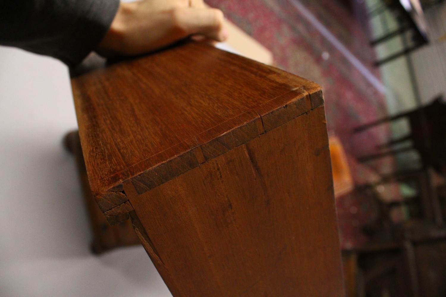 A GOOD VICTORIAN FIGURED WALNUT PIANO TOP DAVENPORT, with rising top, pull out writing surface, four - Image 21 of 35