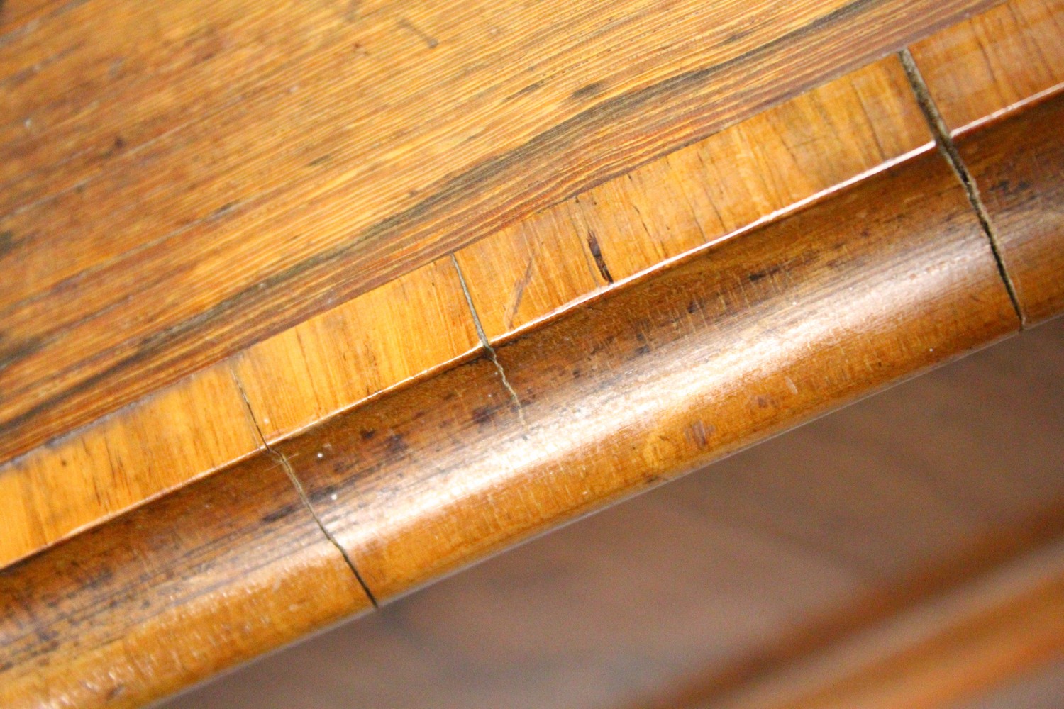 A 19TH CENTURY FIGURED WOOD DAVENPORT, with leather inset writing surface, four drawers to the - Image 18 of 19