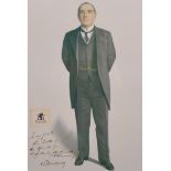 Sphinx (20th Century) British. A Portrait of the Duke of Queensborough, standing full length, Print,