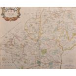 Robert Morden (c. 1650-1703) British. "Hertford Shire [sic]", Map, 14.5" x 17".