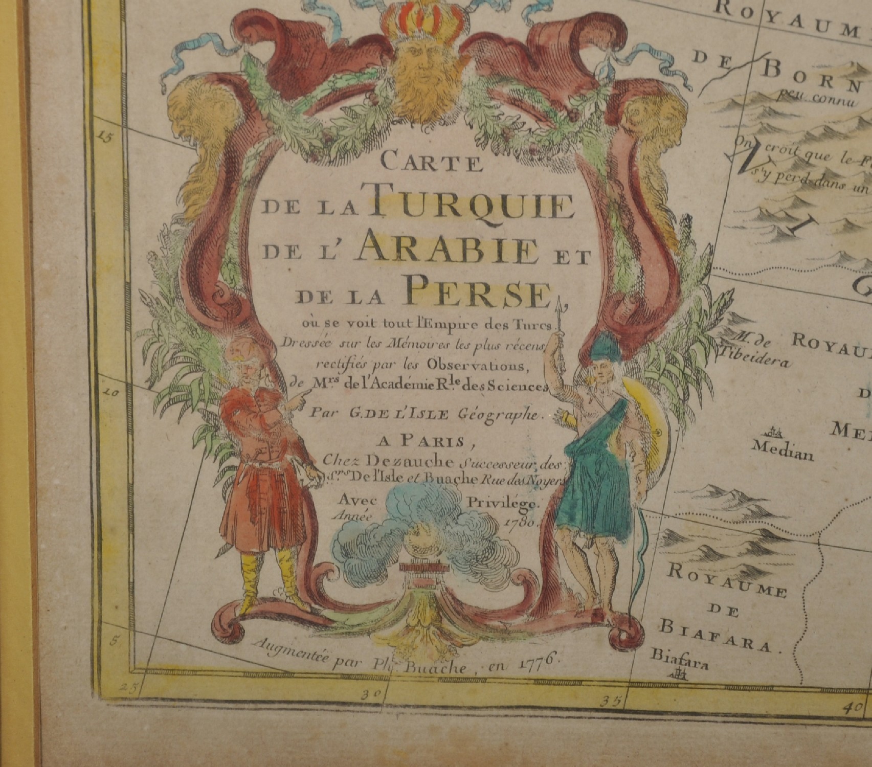 Guillaume De L'Isle (1675-1726) French. "Carte de La Turquie, de L'Arabie et de la Perse", Map, 18. - Image 3 of 4