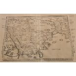 18th Century English School. 'Persia', Map, Overall 12.5" x 19".