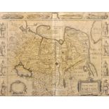 John Speede (1552-1629) British. "A Newe Mape of Tartary", Map, 15.25" x 20".