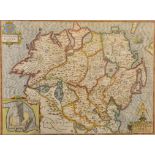 John Speede (1552-1629) British. "The Province Ulster", Map, 15" x 20".