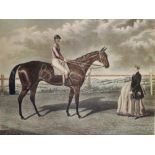 19th Century English School. "Galopin", with a Jockey Up and a Stable Lad, Print, 24" x 30".