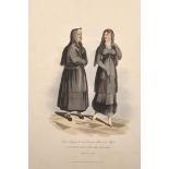 Reverend William Bradford (1823-1892) British. "A Spanish Lady with Her Attendant", Aquatint,