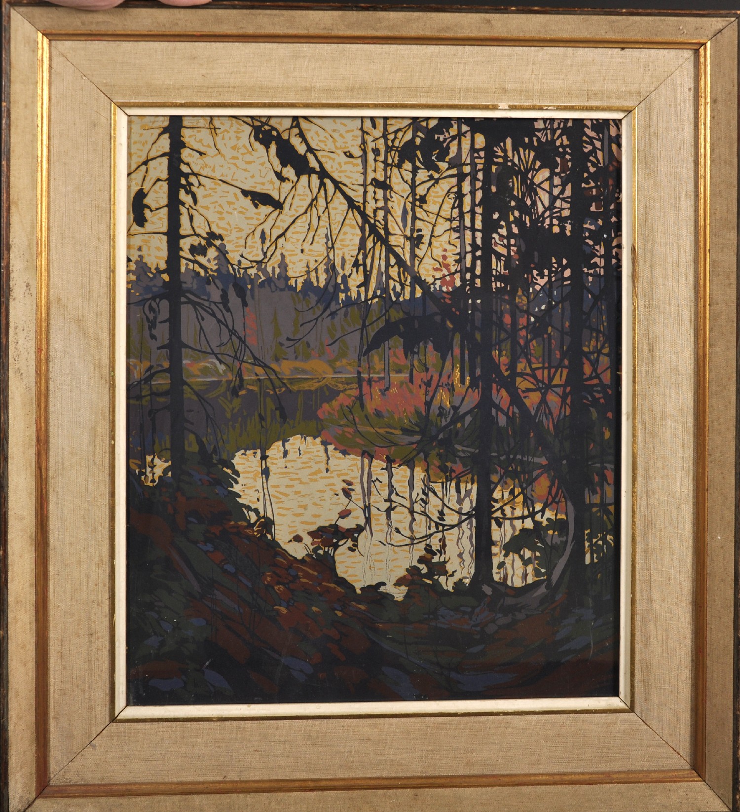 Tom Thomson (1877-1917) Canadian. "Northern River", Serigraph, 19.5" x 15.5". - Image 2 of 3