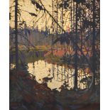 Tom Thomson (1877-1917) Canadian. "Northern River", Serigraph, 19.5" x 15.5".