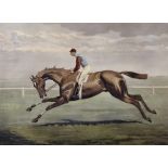 After Harrington Bird (1846-1936) British. "McQueen's Derby Winner- Sir Hugo", Print, In a Bird's