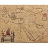 Attributed to Johannes Blaeu (1650-1712) Dutch. "Tvrcicvm Imperivm", Map, 16.5" x 21".