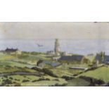 Eric Hesketh Hubbard (1892-1957) British. "St Catherine's Lighthouse. IOW', Print, in an original