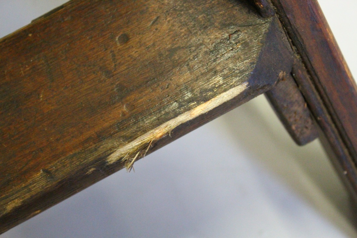 A 19TH CENTURY PINE SET OF LIBRARY STEPS. 152cms high. - Image 6 of 7