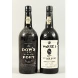 DOW'S VINTAGE PORT, 1970, one bottle, and WARRE'S VINTAGE PORT, 1977, one bottle.
