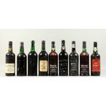 ROYAL OPORTO WINE CO LBV, 1967, one bottle; together with eight bottles of LBV PORT and similar (
