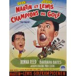 J. Lichtert & Fils (20th Century) Belgian. "Martin et Lewis, Champions de Golf", Poster, Unframed,
