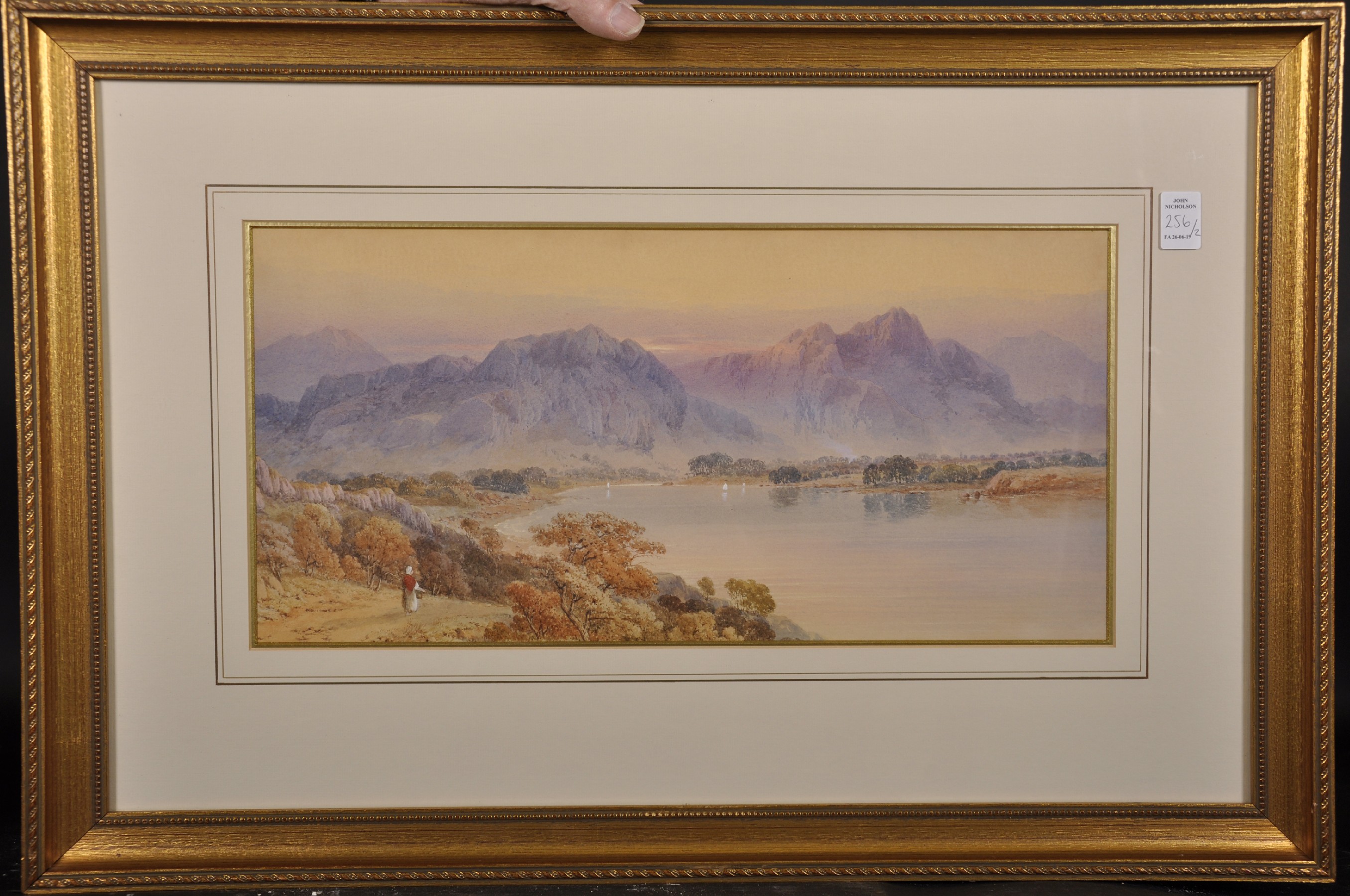 Edwin Aaron Penley (1826-1893) British. "Loch Creran (Argyll)", Watercolour, Signed and Dated - Image 4 of 7