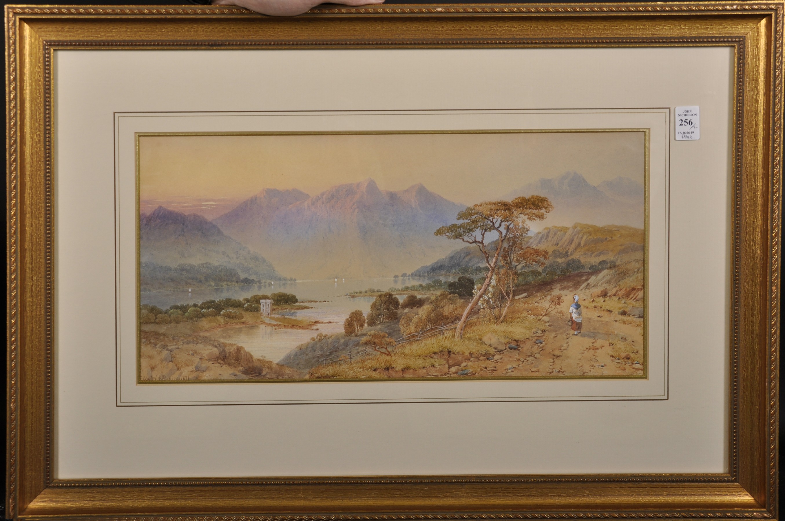 Edwin Aaron Penley (1826-1893) British. "Loch Creran (Argyll)", Watercolour, Signed and Dated - Image 3 of 7