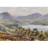 John Thwaite (19th - 20th Century) British. "Head of Buttermere", Watercolour, Signed, and Inscribed