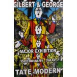 Gilbert and George (20th - 21st Century) British. "Major Exhibition Tate Modern", Poster, Signed