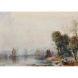 Albert Pollitt (1856-1926) British. "Conway Castle", Watercolour, Signed, and Inscribed on the