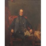 Stanley Ashton (19th- 20th Century) British. A Portrait of John Geary, Oil on Canvas, Inscribed on a