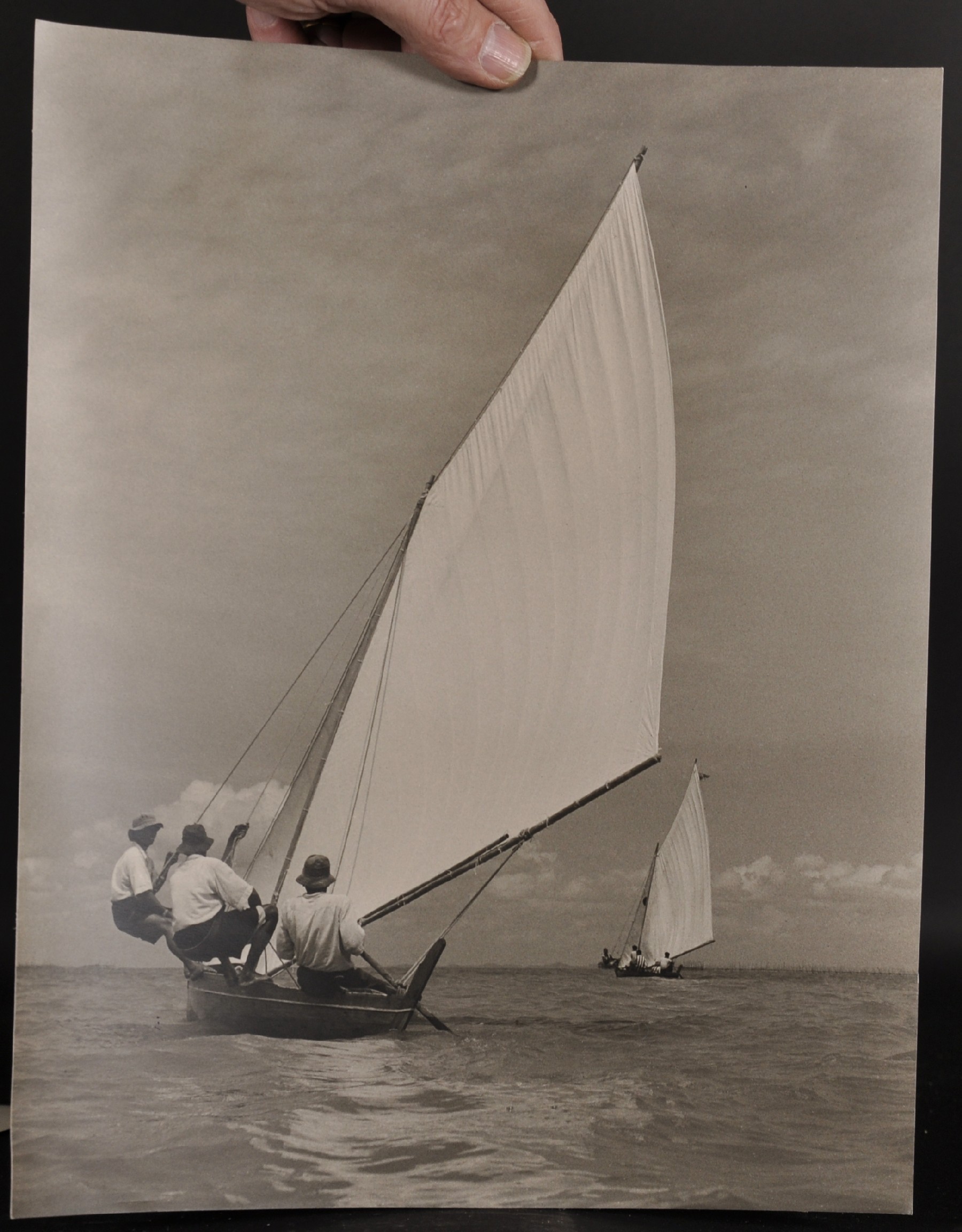Kwan Chee Yew (20th Century) Malaysian. "At Play", Photograph, Inscribed on the reverse, Unframed, - Image 4 of 9
