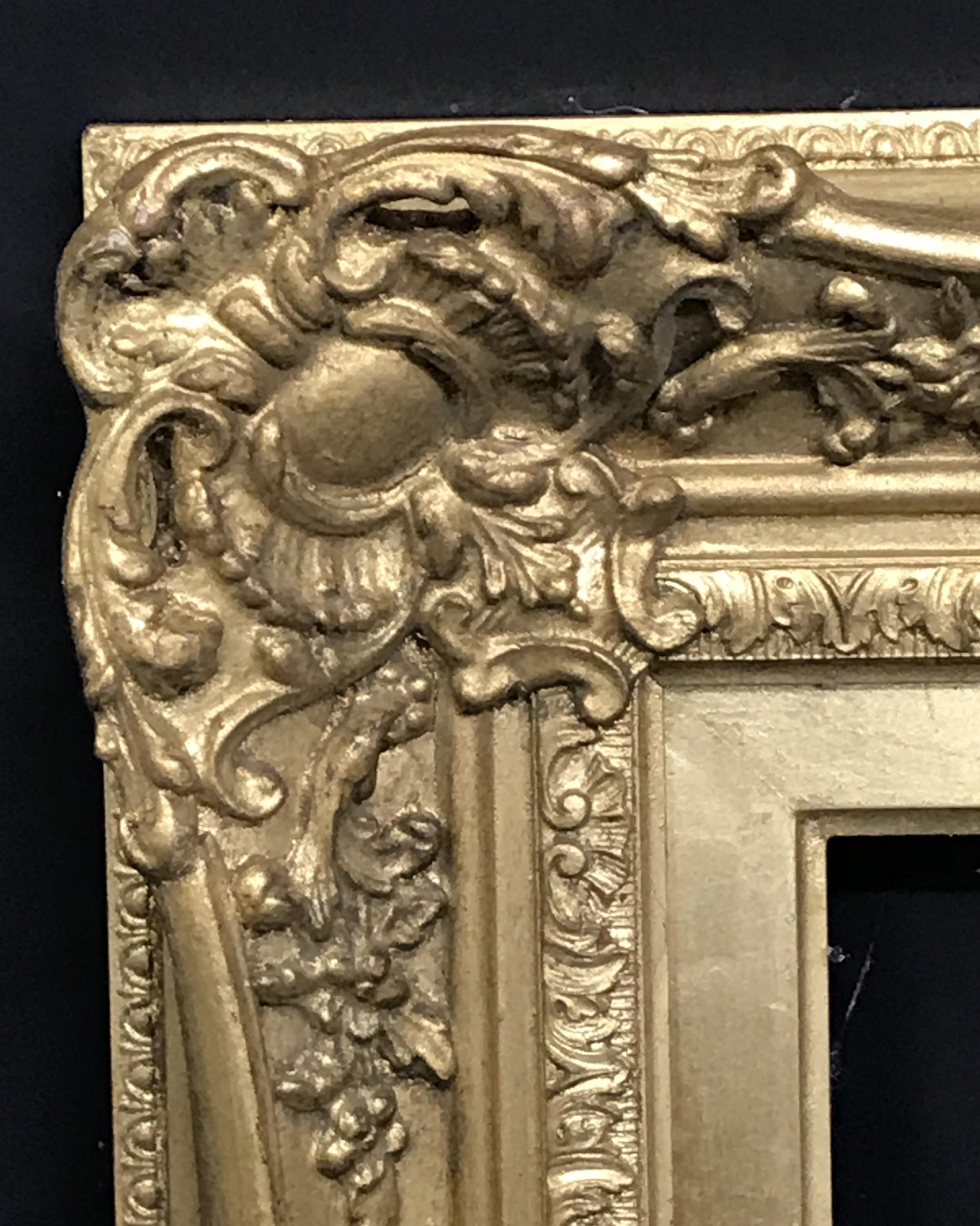 20th Century English School. A Gilt Composition Frame, with Swept Centres and Corners, 18" x 12" (