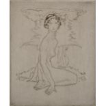 Frederick Carter (1885-1967) British. "Decoration", Etching, Signed, Inscribed and Numbered 9/55