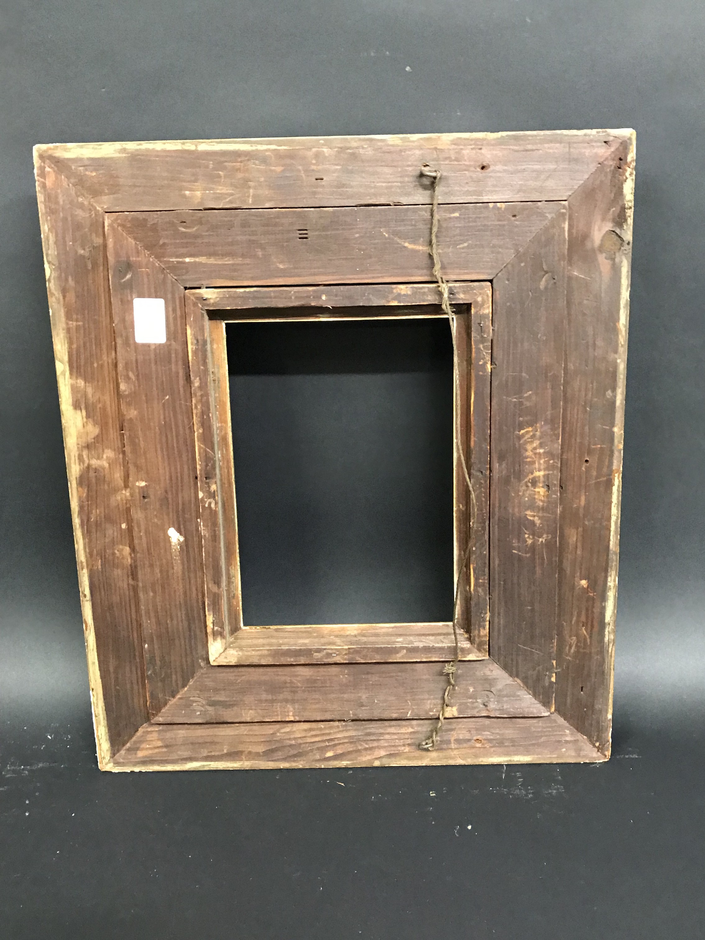 19th Century American School. A Gilt Composition Frame, 10" x 7" (rebate). - Image 3 of 3