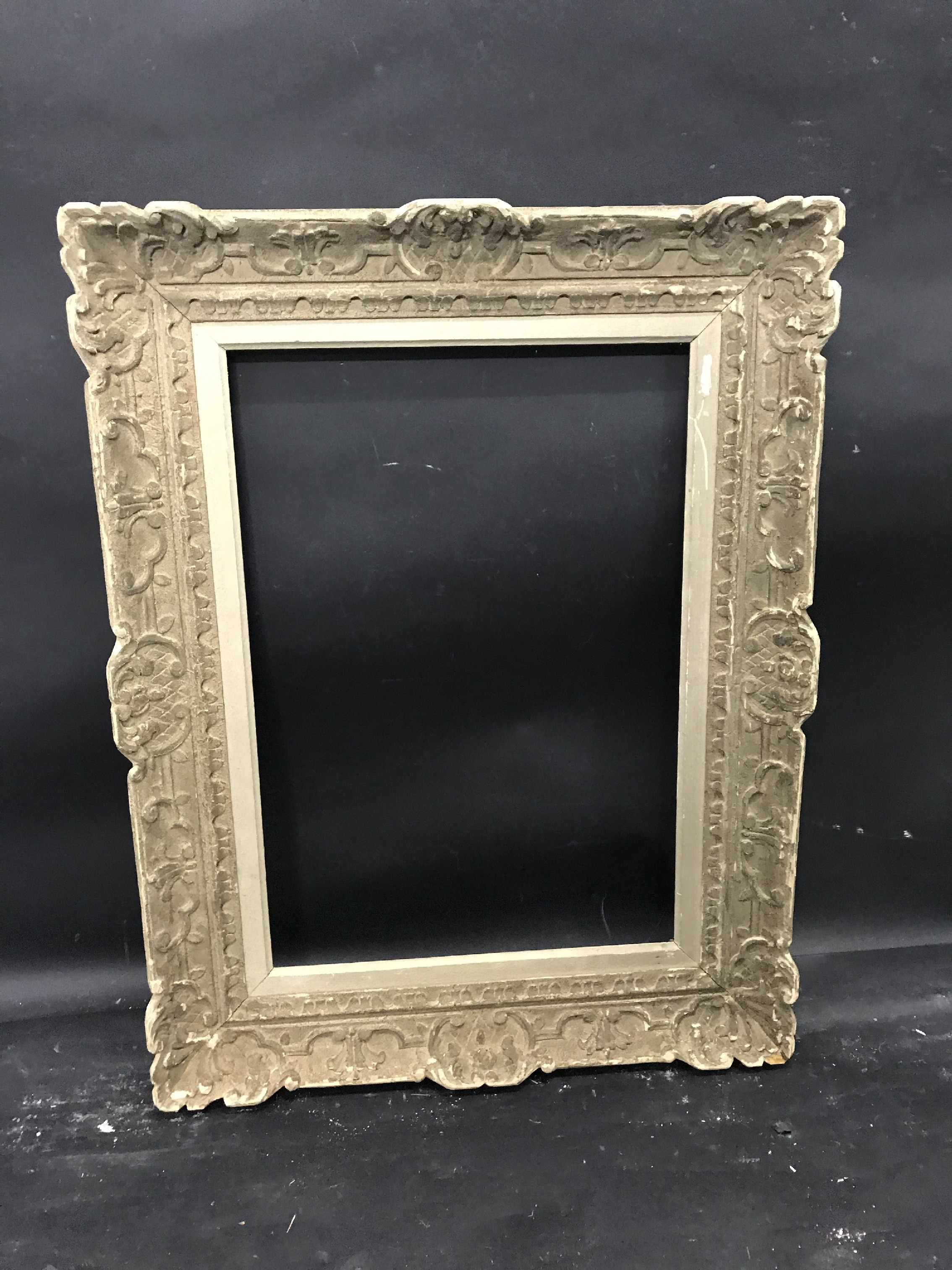 20th Century English School. A Carved Wood Painted Frame, 21.5" x 15" (rebate). - Image 2 of 3