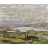 Robert Taylor Carson (1919-2008) Irish. "Mulroy Bay, Co Donegal", Oil on Canvas, Signed, and