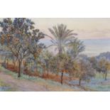 Beatrice Emma Parsons (1870-1955) British. "Algiers from the Villa des Orangers (January)", 'A