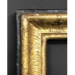 20th Century Italian School. A Gilt and Black Painted Frame, 39" x 32.5" (rebate).