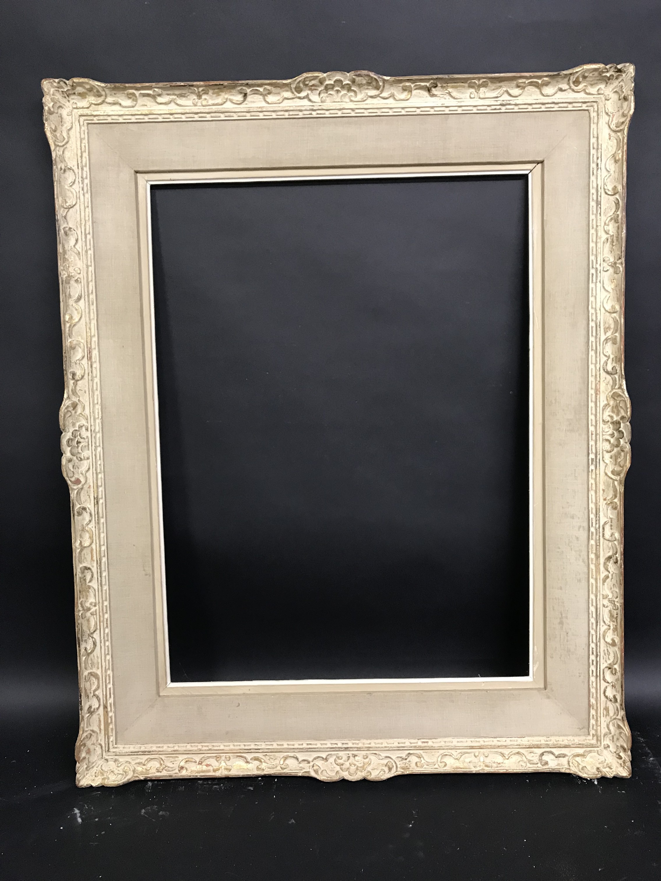 20th Century English School. Carved Wood Painted Frame, 29" x 21.5" (rebate), excluding slip 39" x - Image 2 of 3