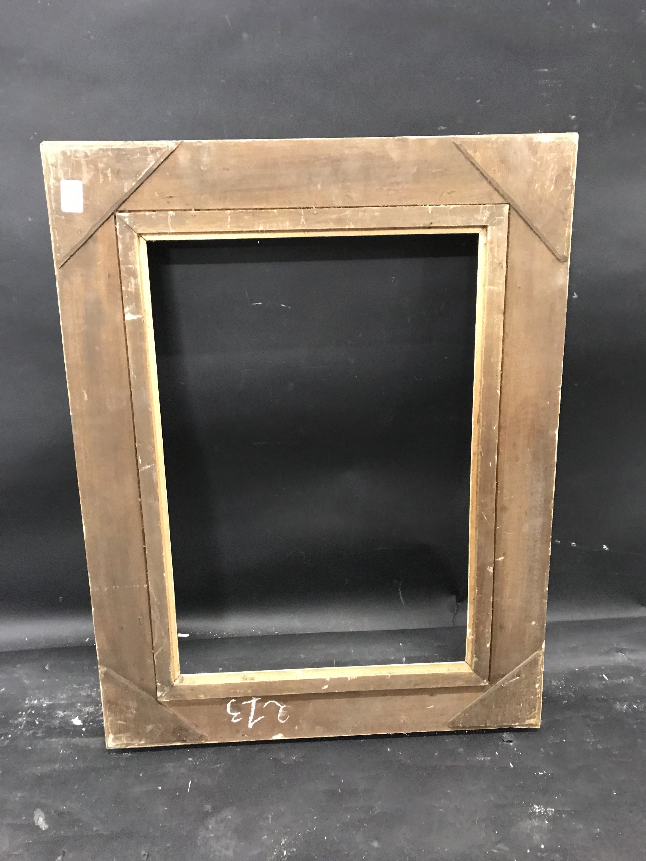 20th Century English School. A Carved Wood Painted Frame, 21.5" x 15" (rebate). - Image 3 of 3