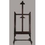 19th Century English School. A Darkwood Double Sided Easel, Width 32.25" x Depth 29".