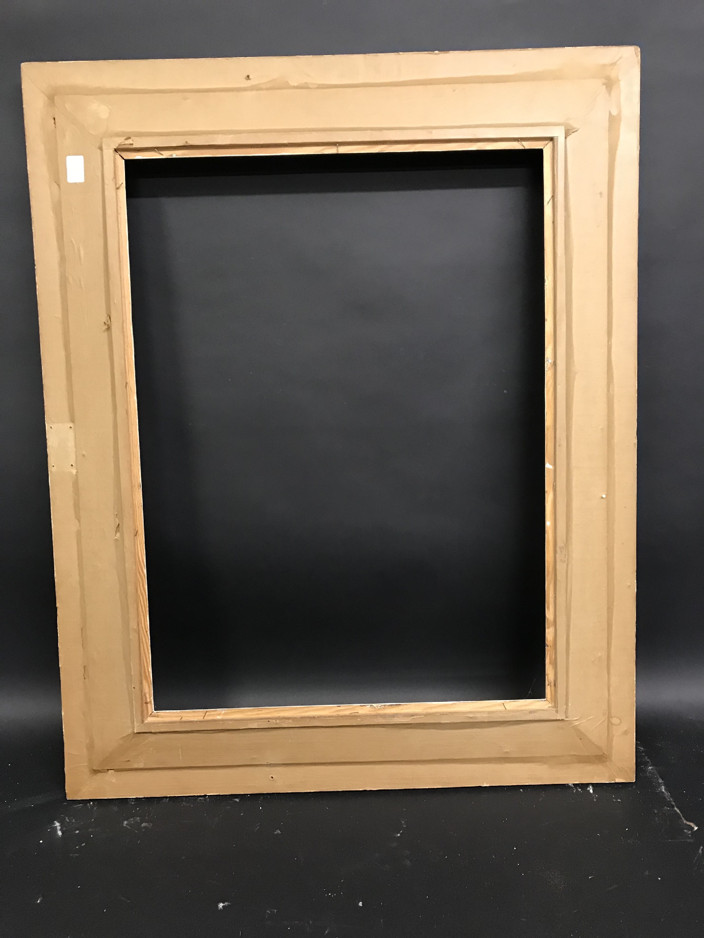 20th Century English School. Carved Wood Painted Frame, 29" x 21.5" (rebate), excluding slip 39" x - Image 3 of 3