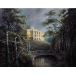 Felix Kelly (1914-1994) New Zealand/British. 'The Great Palace, Pavlovsk, St Petersburg', Oil on